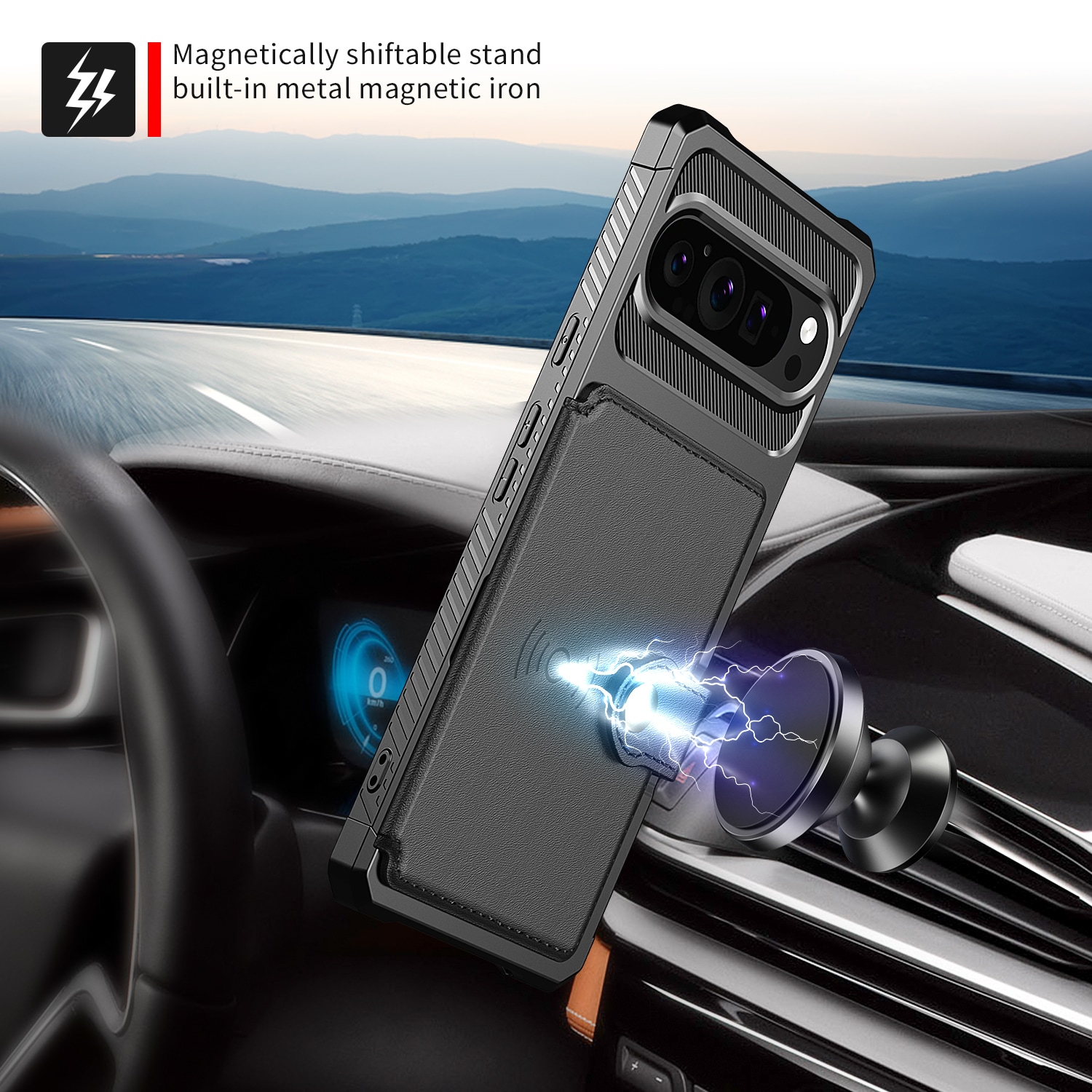 Google Pixel 10 Pro Tough Multi-slot Hülle Schwarz