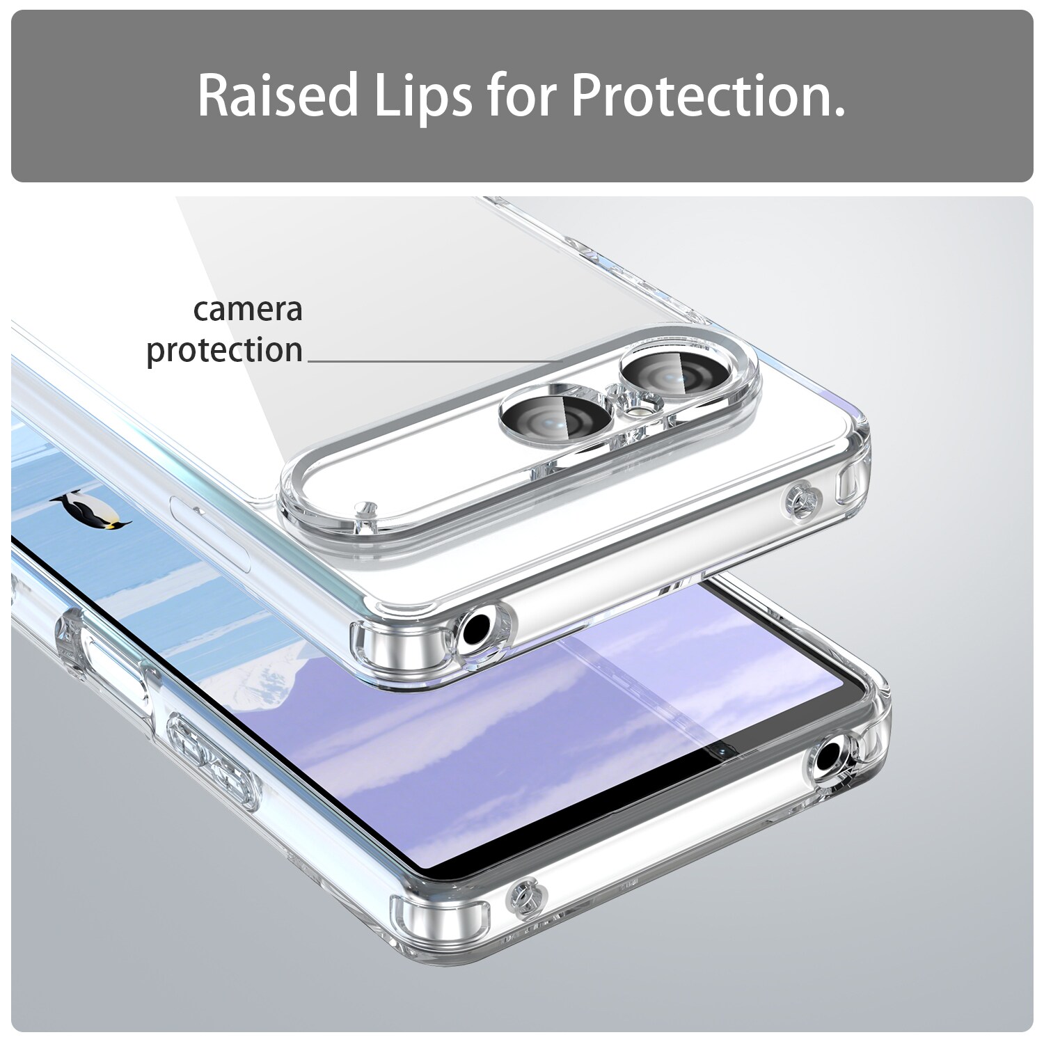 Sony Xperia 10 VII Hybrid-Hülle Transparent