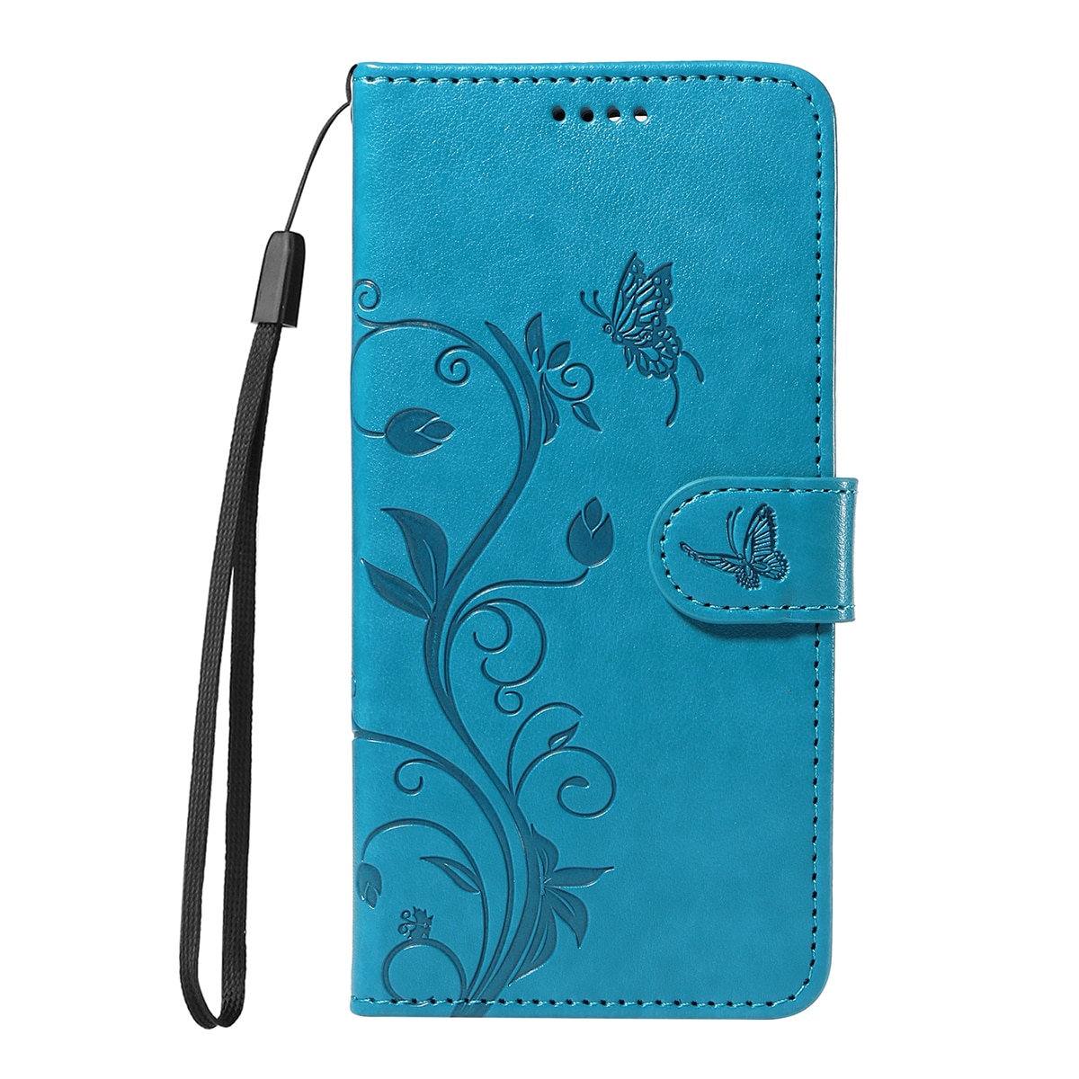 Sony Xperia 10 VII Handyhülle mit Schmetterlingsmuster, Blau