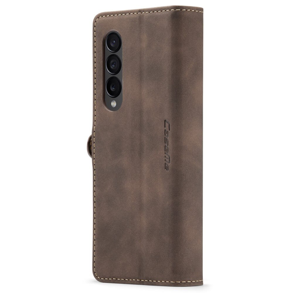 Slim Portemonnaie-Hülle Samsung Galaxy Z Fold 4 braun