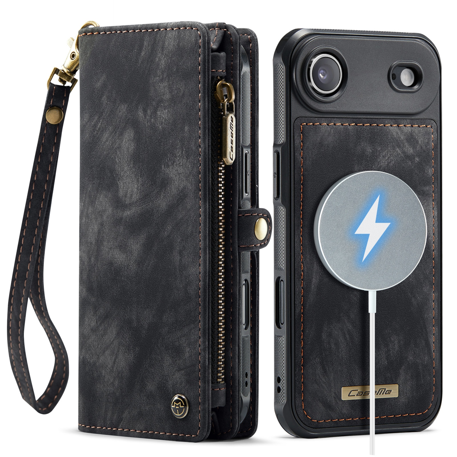 Multi-slot Portemonnaie-Hülle iPhone Air Grau