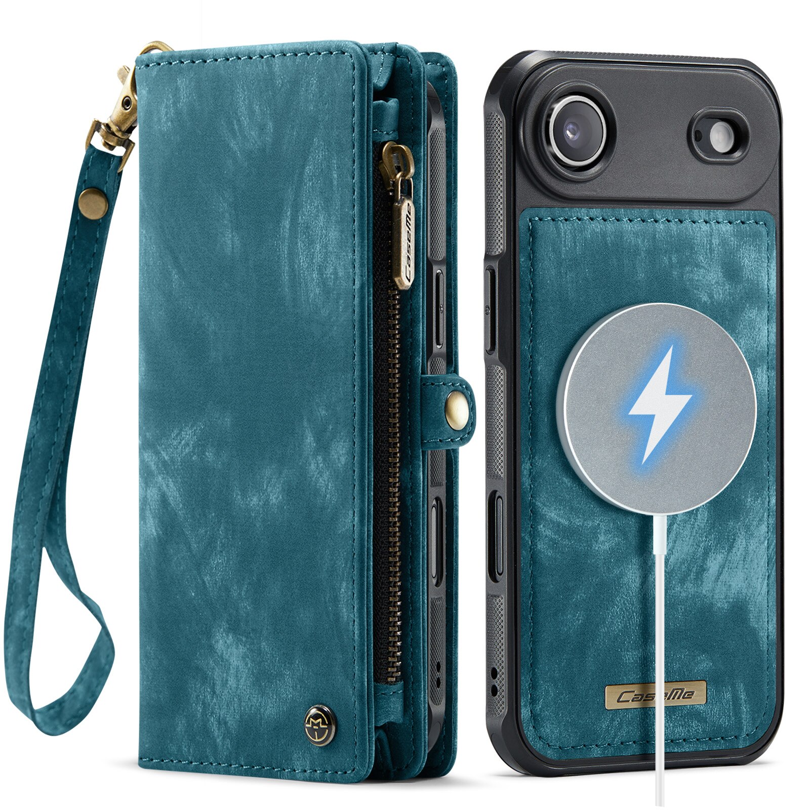 Multi-slot Portemonnaie-Hülle iPhone Air Blau