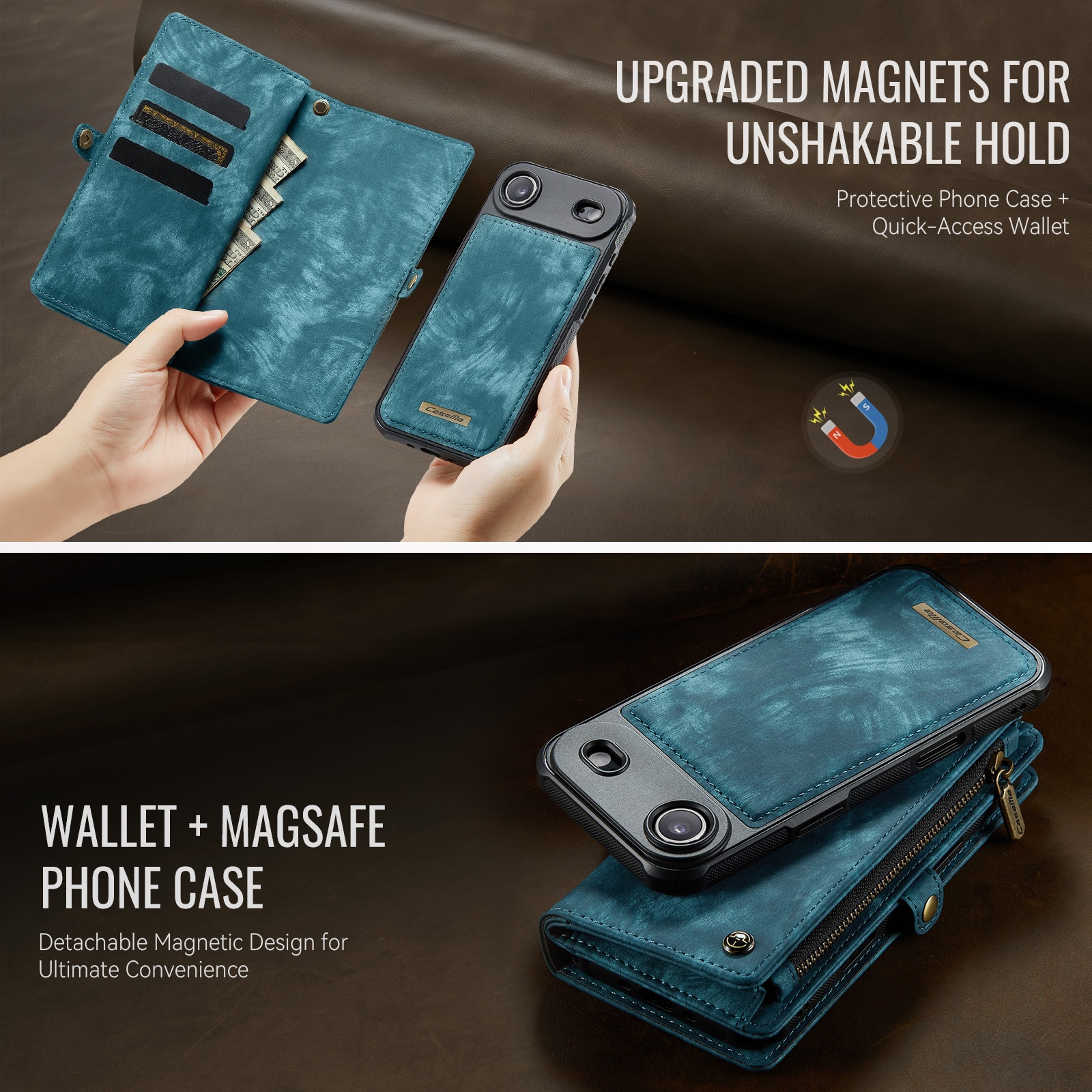 Multi-slot Portemonnaie-Hülle iPhone Air Blau