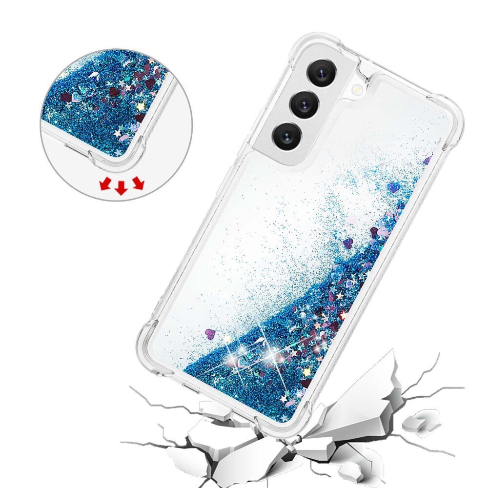 Samsung Galaxy S23 Glitter Powder TPU Handyhülle  blau