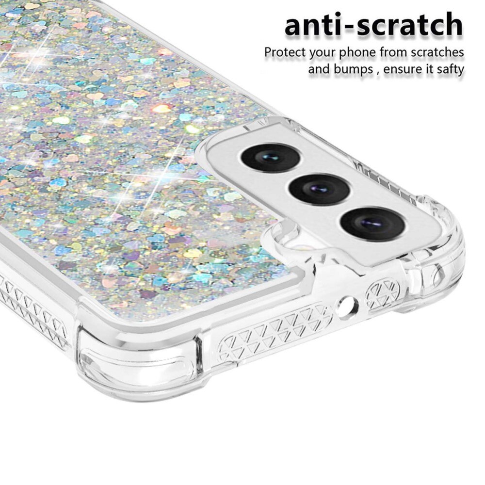 Samsung Galaxy S23 Glitter Powder TPU Handyhülle silber