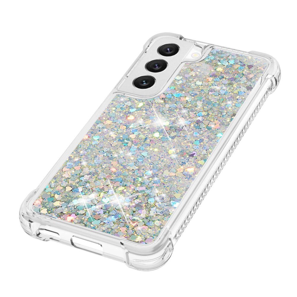 Samsung Galaxy S23 Glitter Powder TPU Handyhülle silber