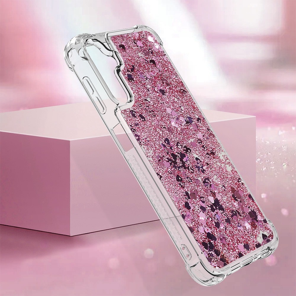 Samsung Galaxy A14 Glitter Powder TPU Handyhülle rosa