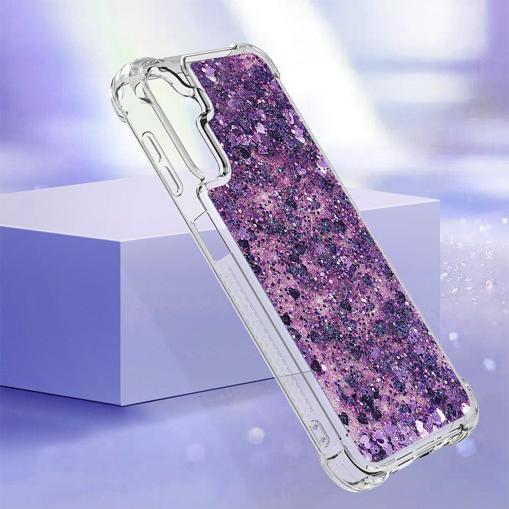 Samsung Galaxy A14 Glitter Powder TPU Handyhülle lila