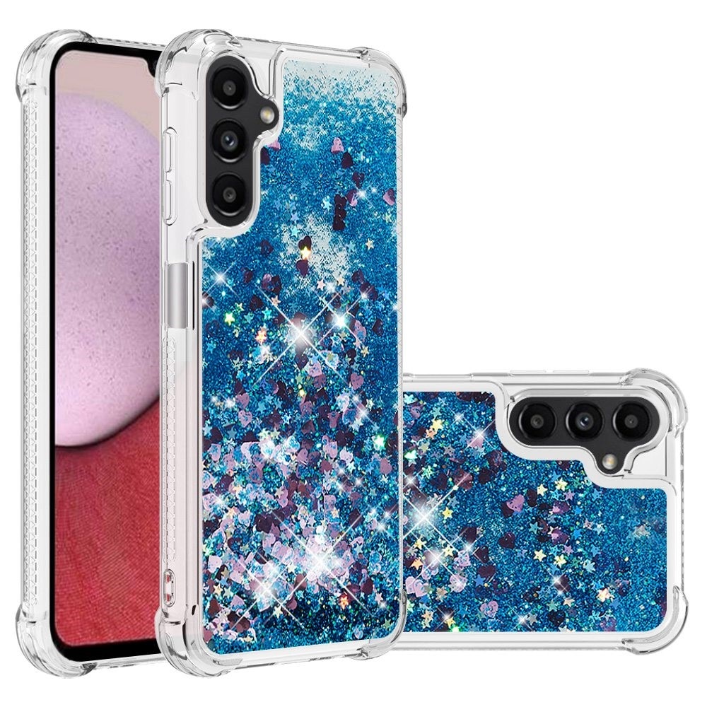 Samsung Galaxy A14 Glitter Powder TPU Handyhülle blau