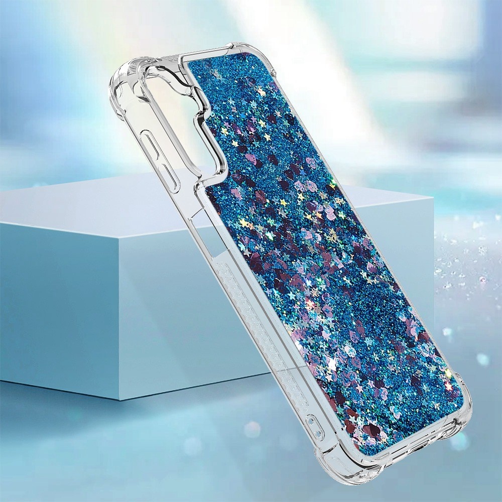 Samsung Galaxy A14 Glitter Powder TPU Handyhülle blau