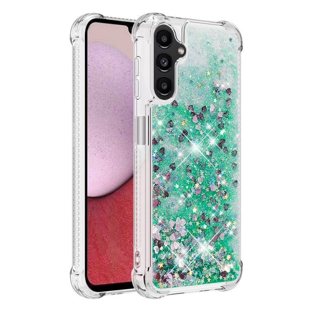 Samsung Galaxy A14 Glitter Powder TPU Handyhülle grün