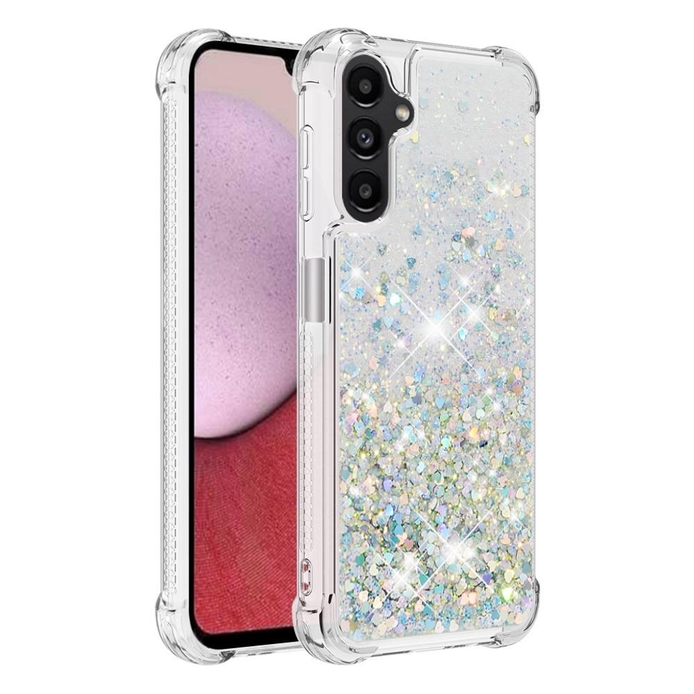 Samsung Galaxy A14 Glitter Powder TPU Handyhülle silber