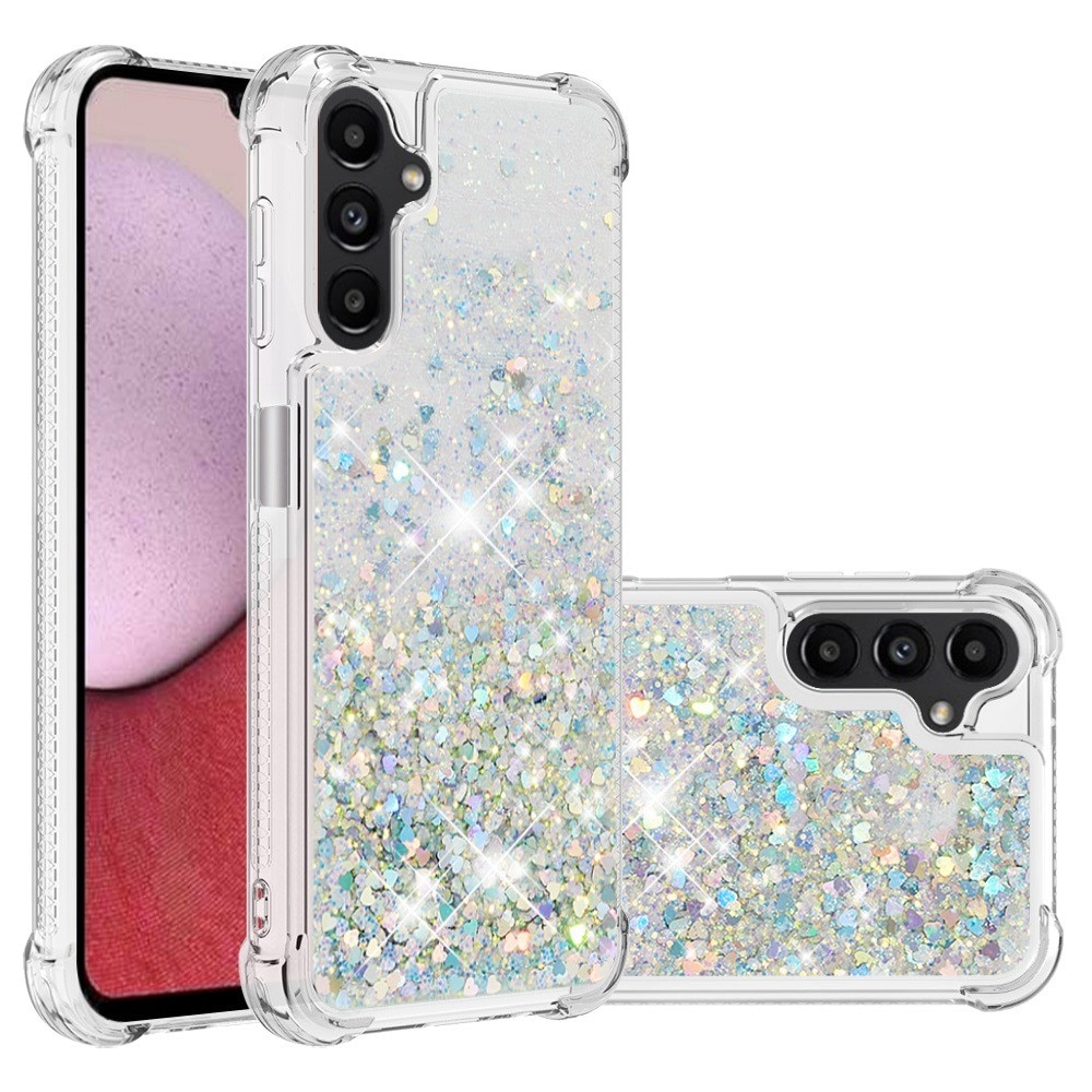 Samsung Galaxy A14 Glitter Powder TPU Handyhülle silber