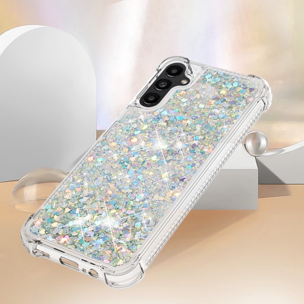 Samsung Galaxy A14 Glitter Powder TPU Handyhülle silber