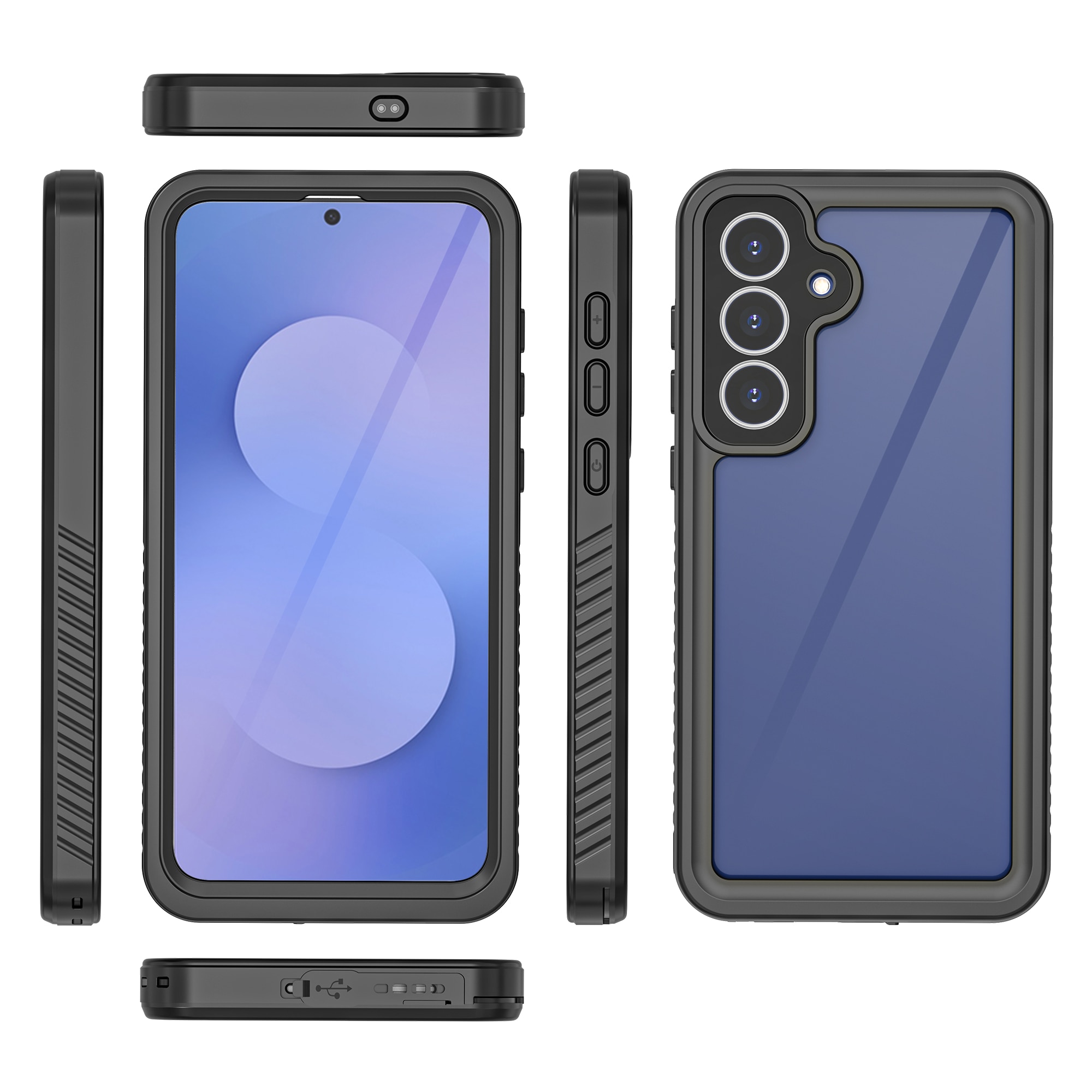 Samsung Galaxy S25 FE Wasserdichte Hülle durchsichtig