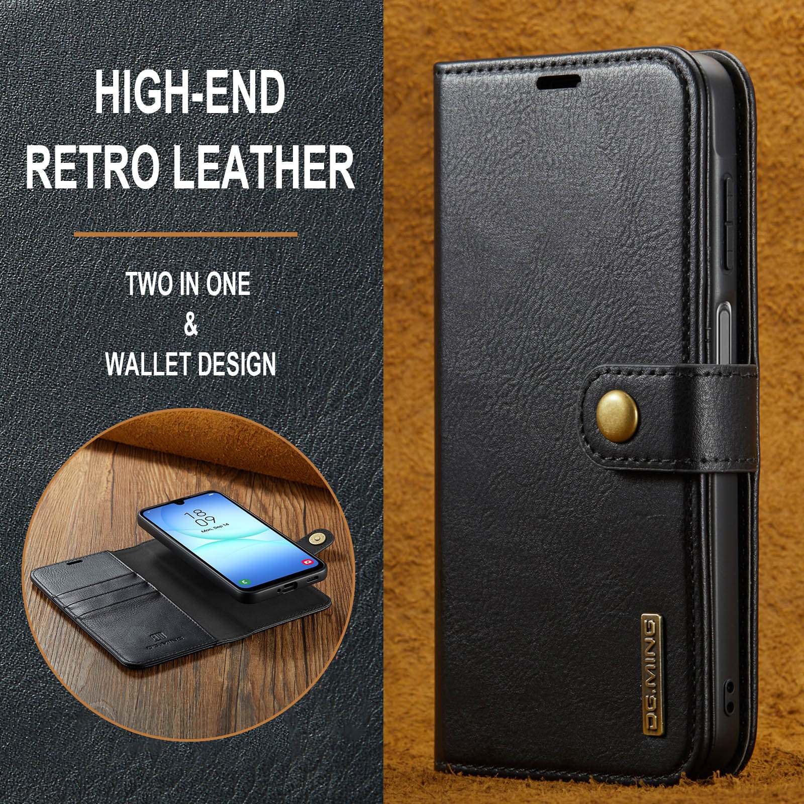 Handytasche Magnetische Samsung Galaxy A17 Black