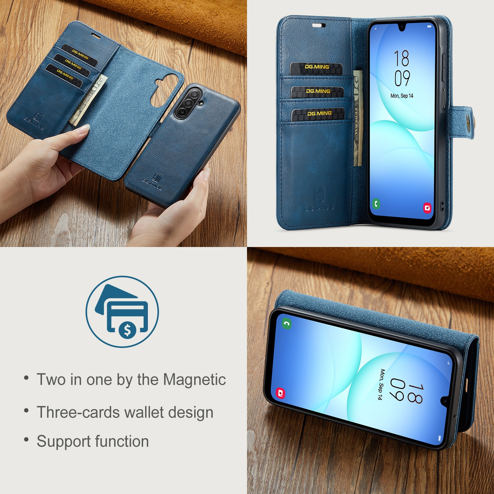 Handytasche Magnetische Samsung Galaxy A17 Blue