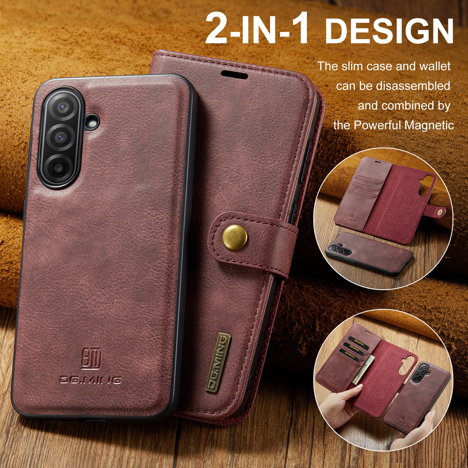 Handytasche Magnetische Samsung Galaxy A17 Red