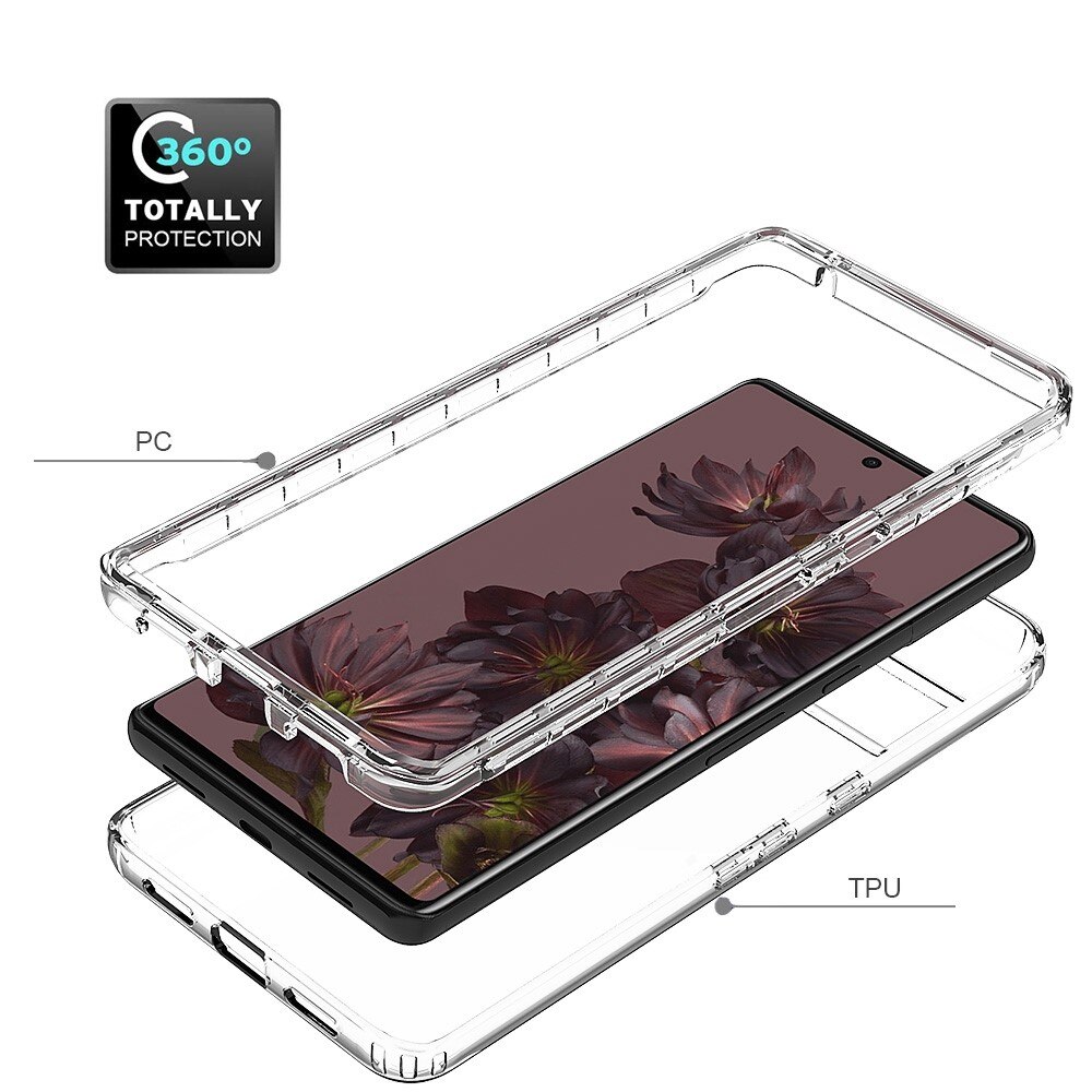 Google Pixel 7 Pro Full Cover Hülle transparent