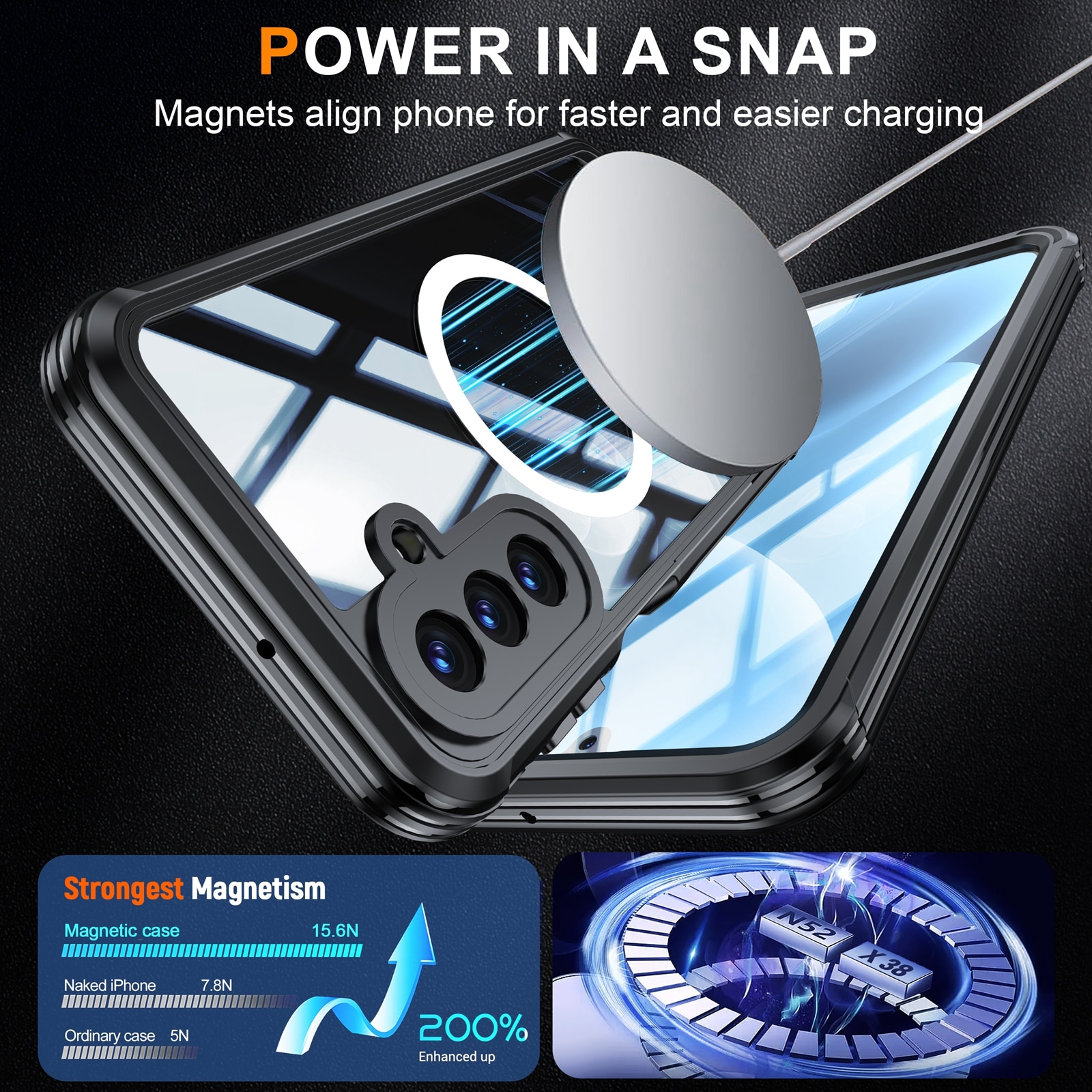 Samsung Galaxy A17 Premium Full Protection Case Black