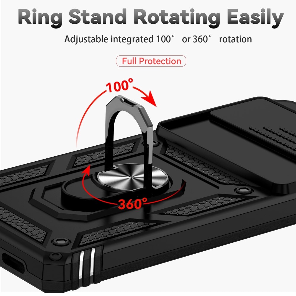 Google Pixel 7 Pro Hybrid-Hülle Tech Ring+Kameraschutz schwarz