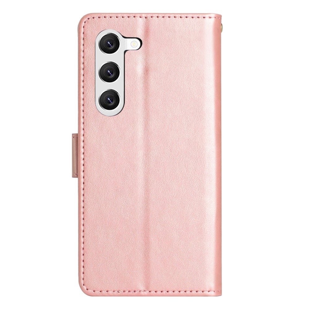 Samsung Galaxy S23 Handytasche Schmetterling rosagold