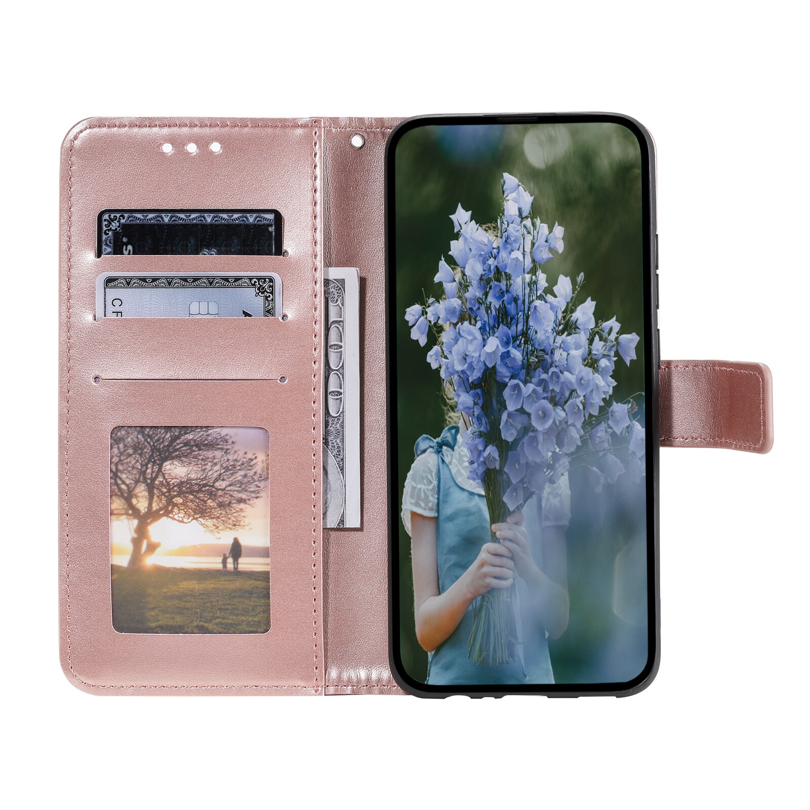 Samsung Galaxy A37 Handytasche Mandala Roségold
