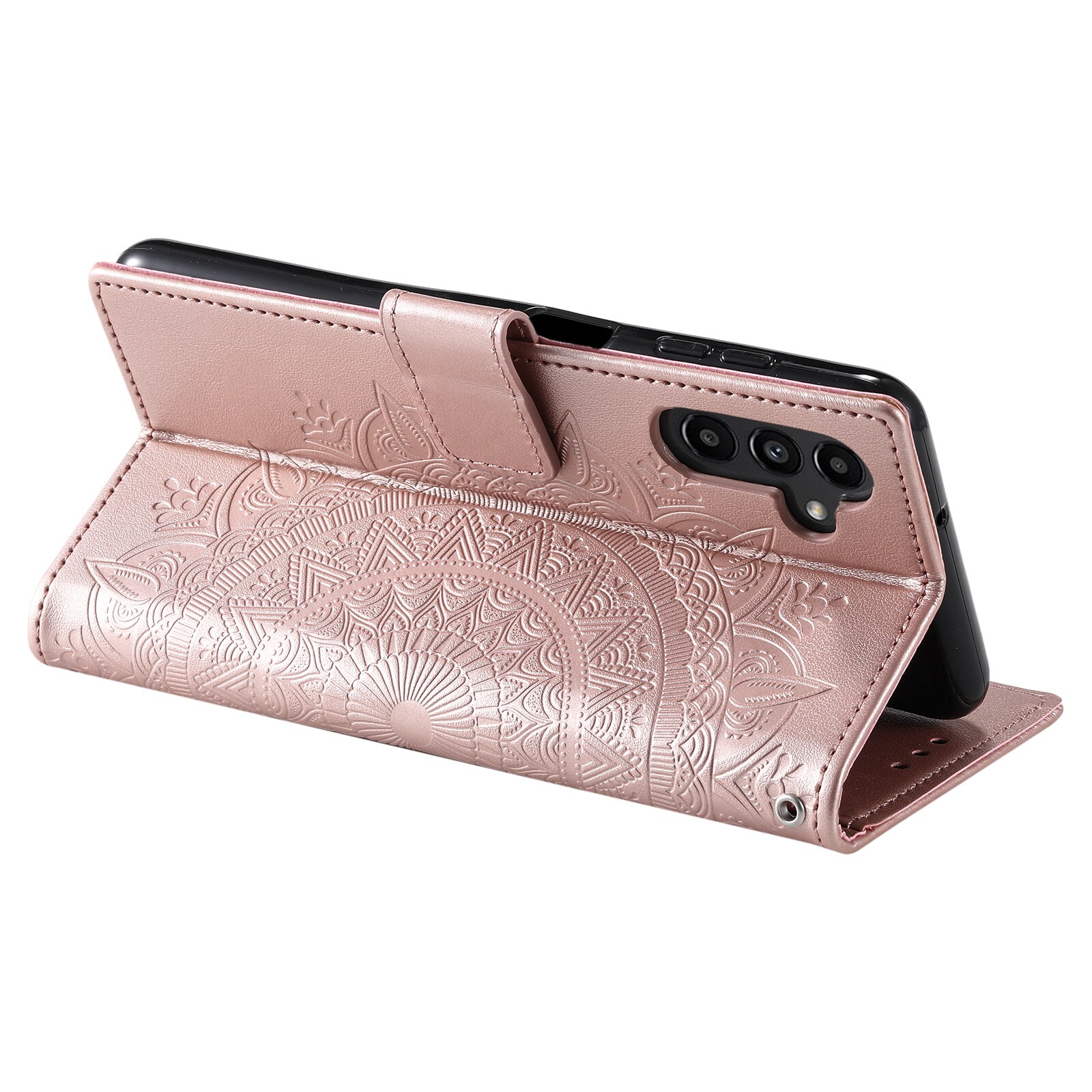 Samsung Galaxy A37 Handytasche Mandala Roségold