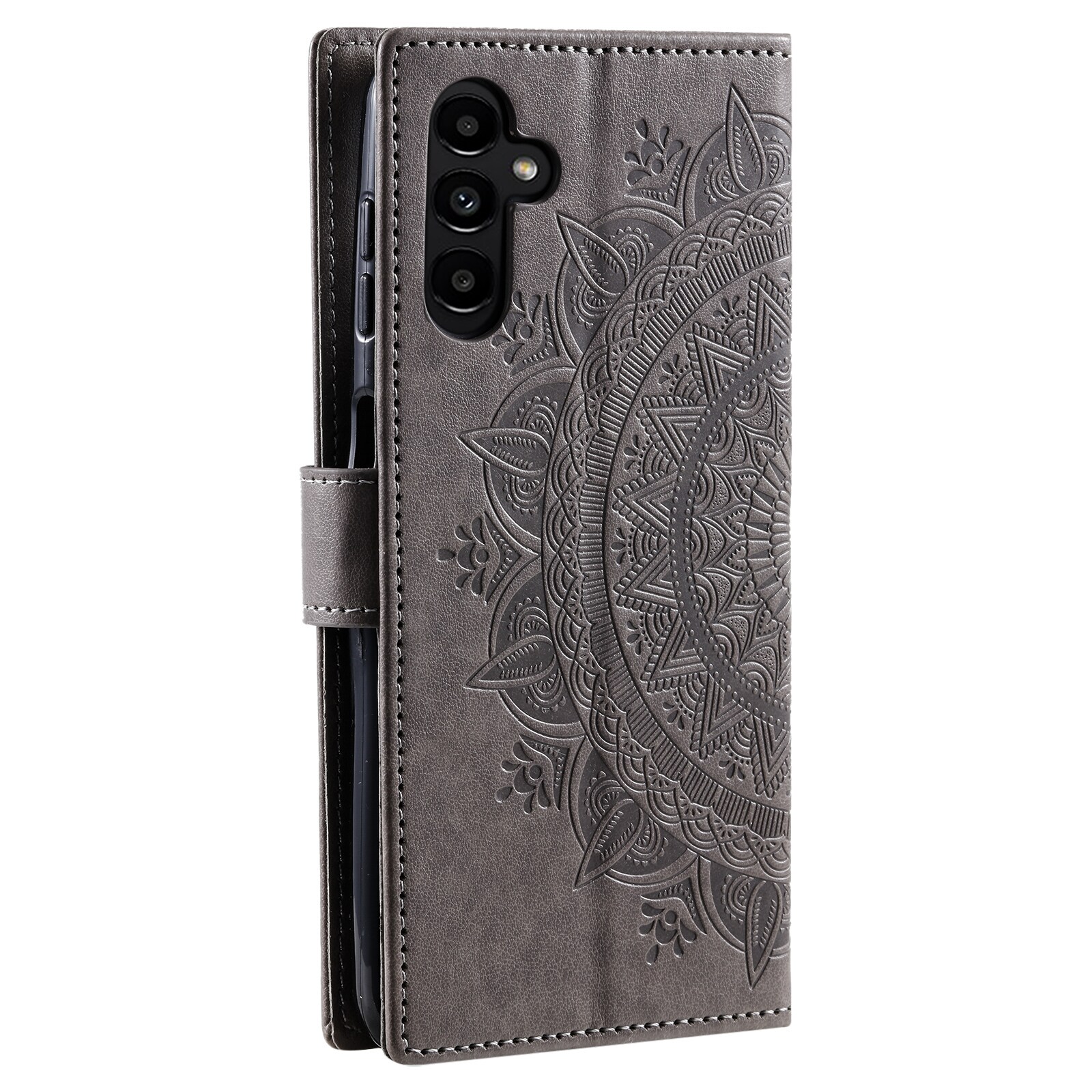 Samsung Galaxy A37 Handytasche Mandala Grau