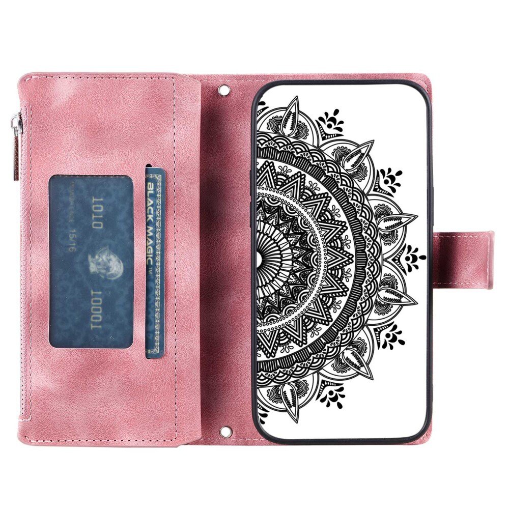 Samsung Galaxy A53 Brieftasche Hülle Mandala rosa