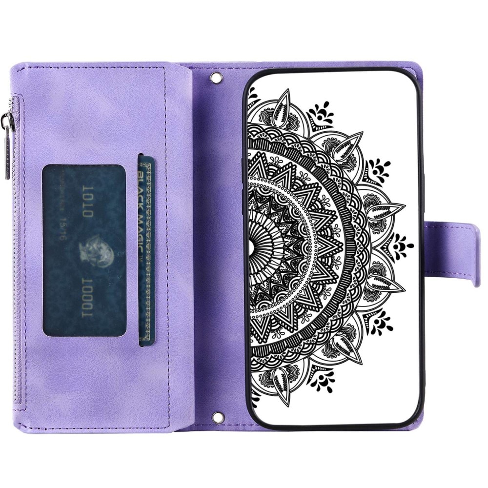 Samsung Galaxy A53 Brieftasche Hülle Mandala lila