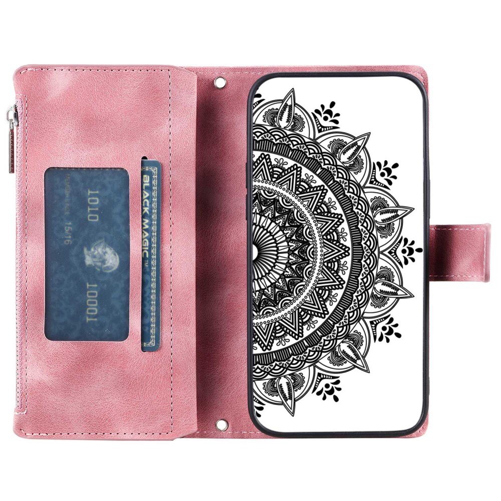 Samsung Galaxy A52/A52s Brieftasche Hülle Mandala rosa