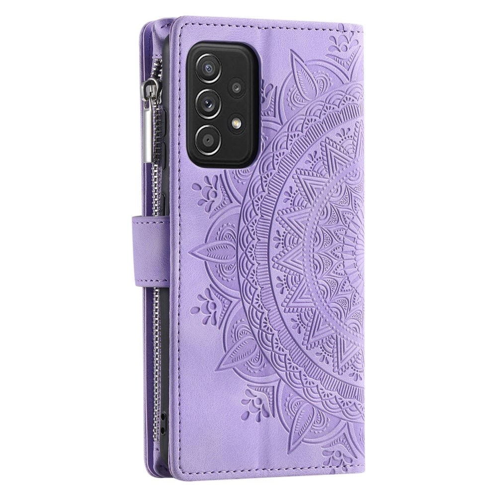 Samsung Galaxy A52/A52s Brieftasche Hülle Mandala lila