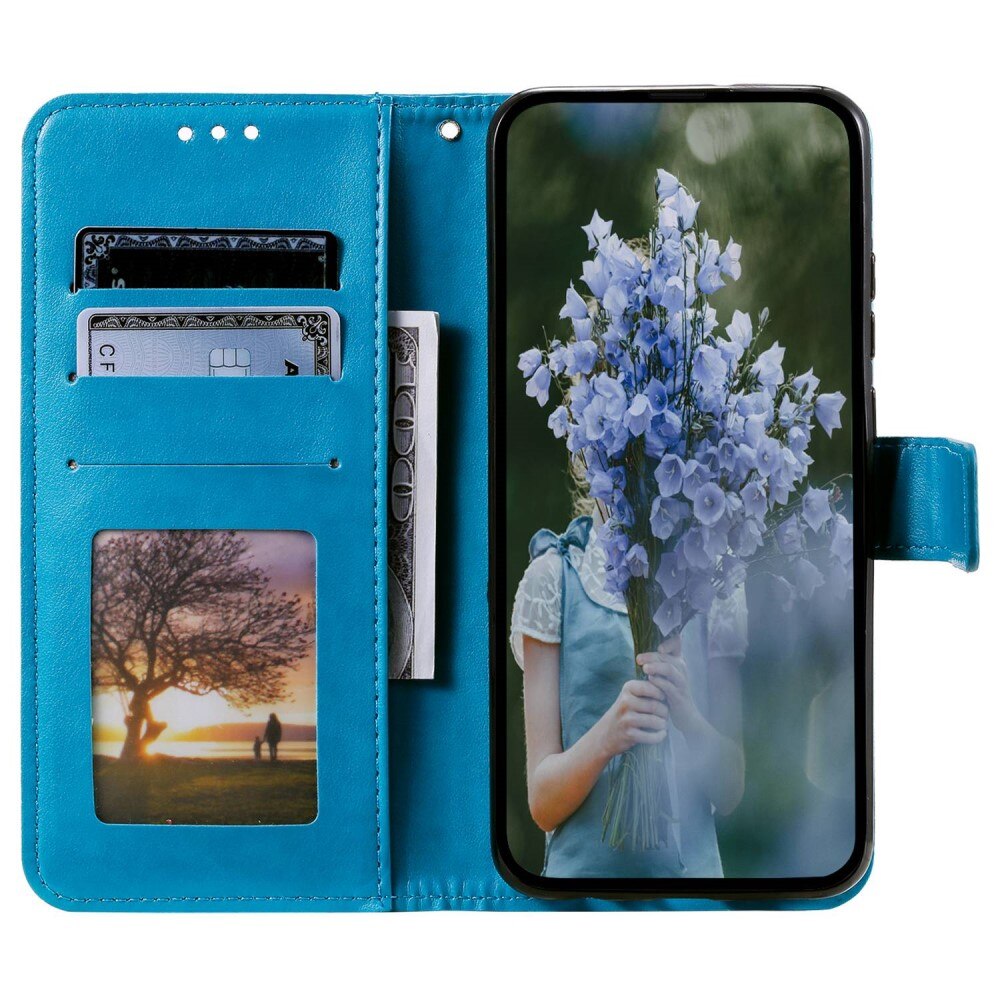 Samsung Galaxy S23 Handytasche Mandala blau