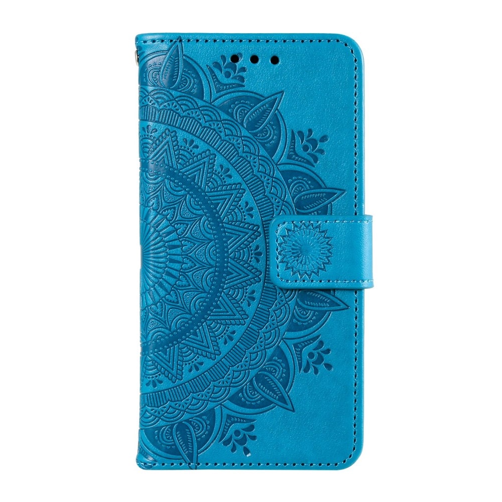 Samsung Galaxy S23 Handytasche Mandala blau