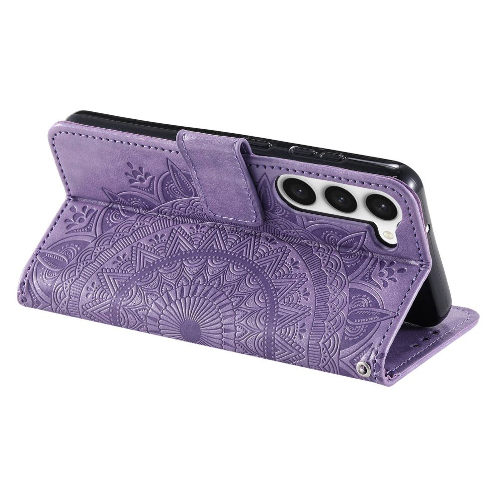 Samsung Galaxy S23 Handytasche Mandala lila