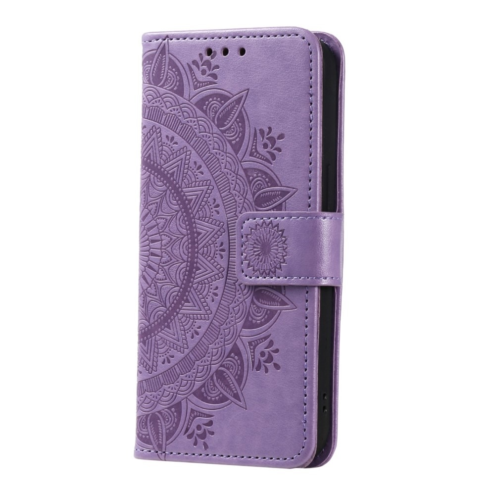 Samsung Galaxy S23 Handytasche Mandala lila