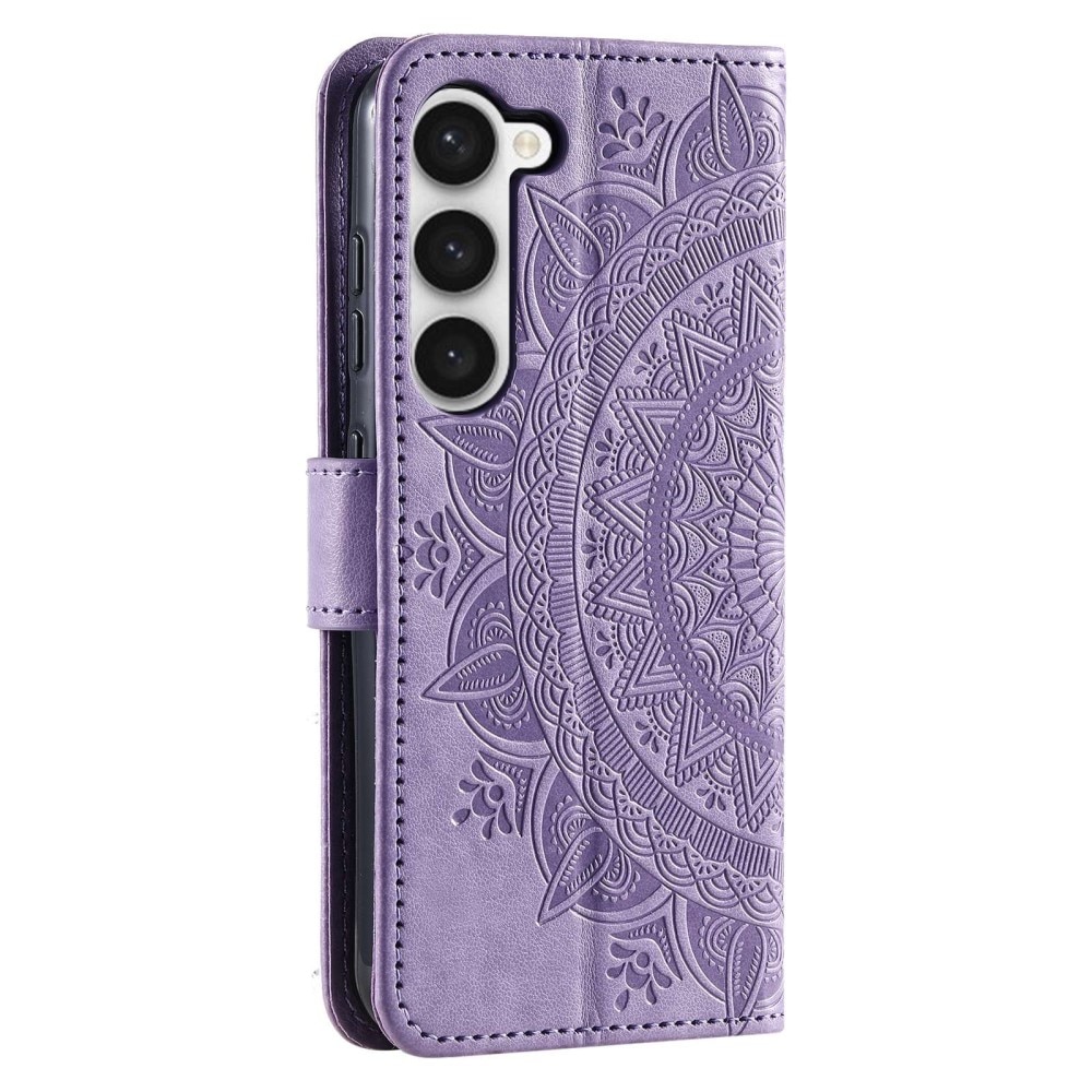 Samsung Galaxy S23 Handytasche Mandala lila