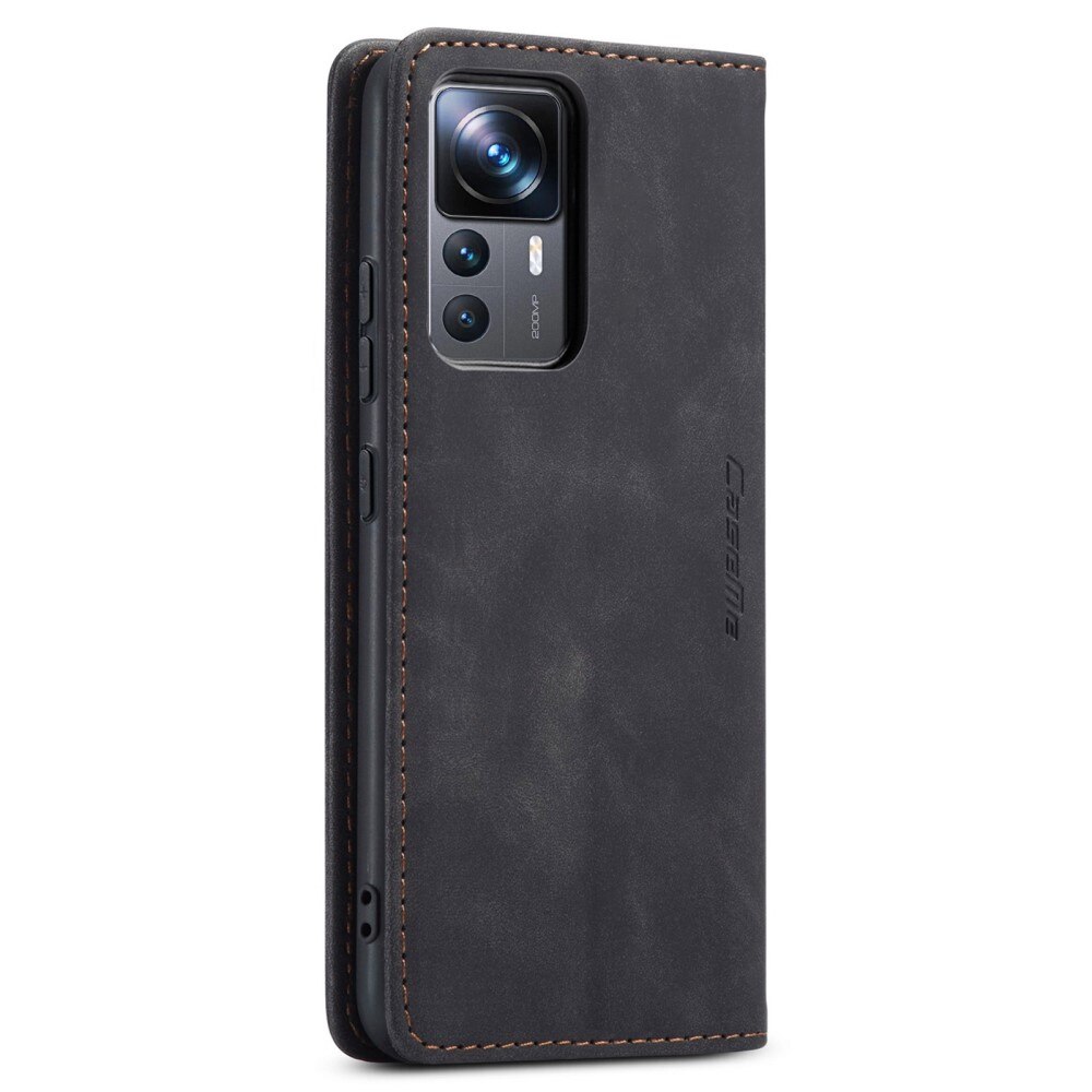 Slim Portemonnaie-Hülle Xiaomi 12T/12T Pro Schwarz