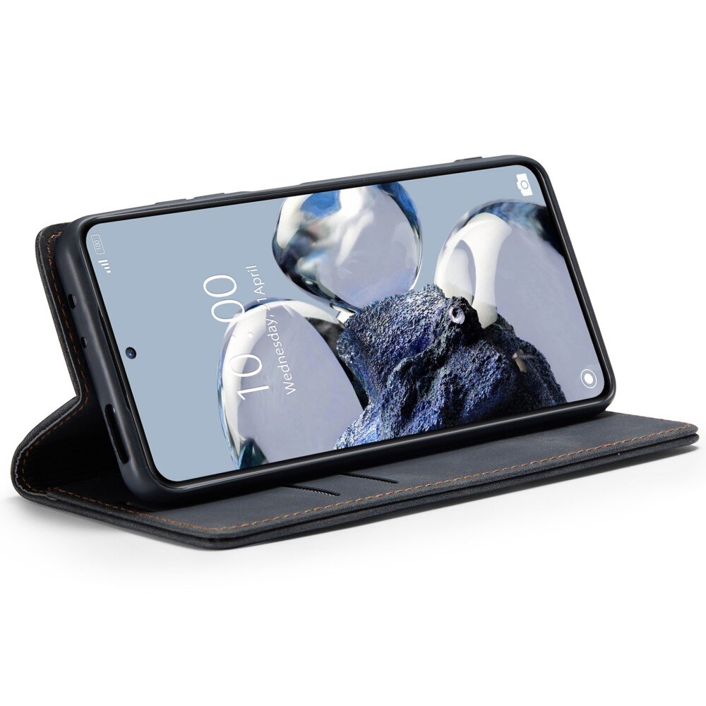 Slim Portemonnaie-Hülle Xiaomi 12T/12T Pro Schwarz