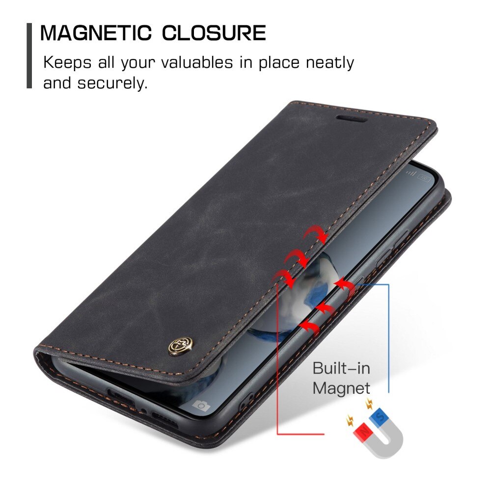 Slim Portemonnaie-Hülle Xiaomi 12T/12T Pro Schwarz