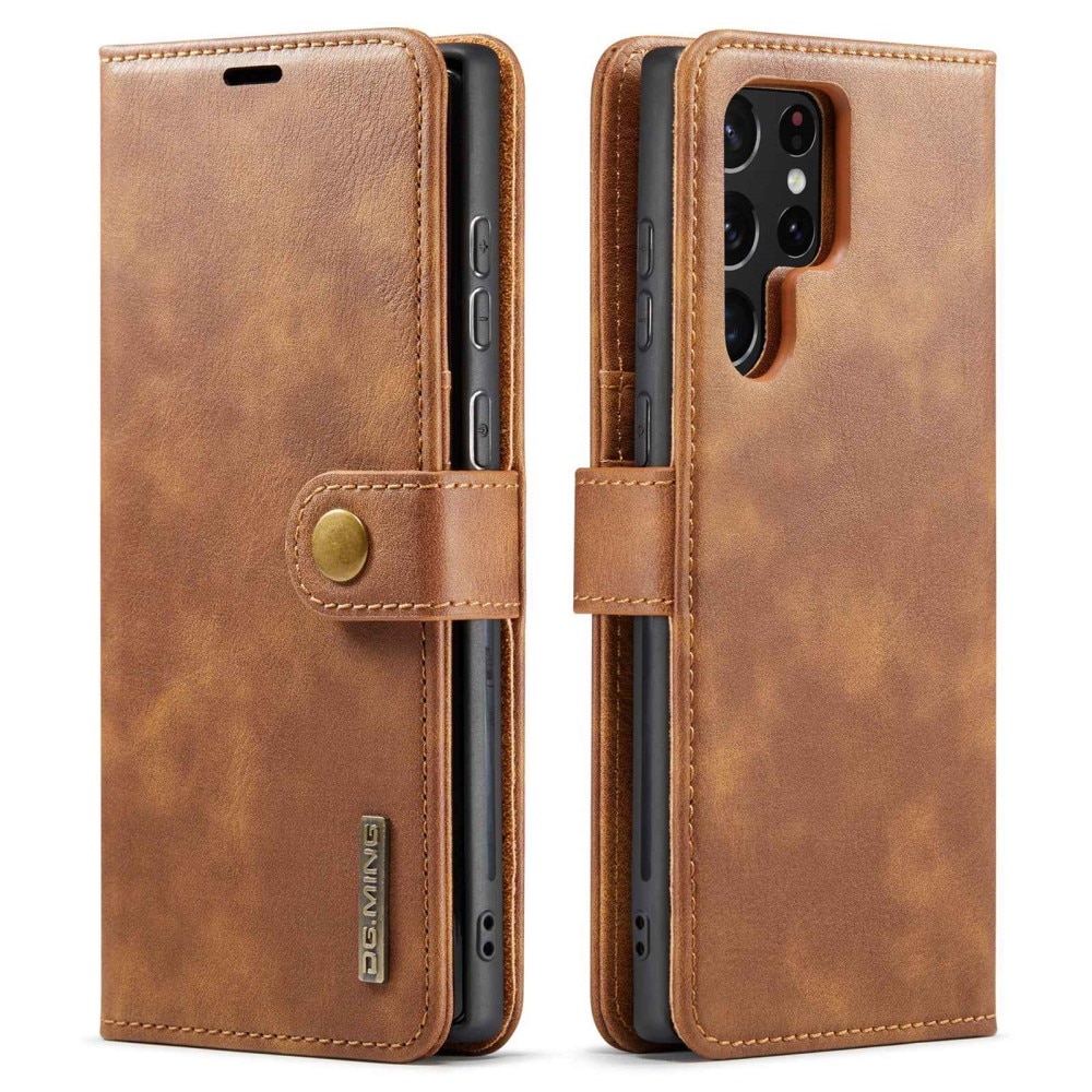 Handytasche Magnetische Samsung Galaxy S23 Ultra Cognac