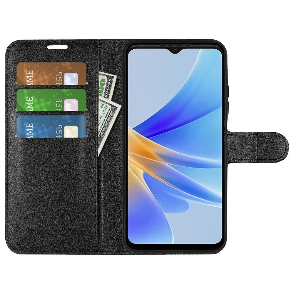 Oppo A17 Handytasche Schwarz