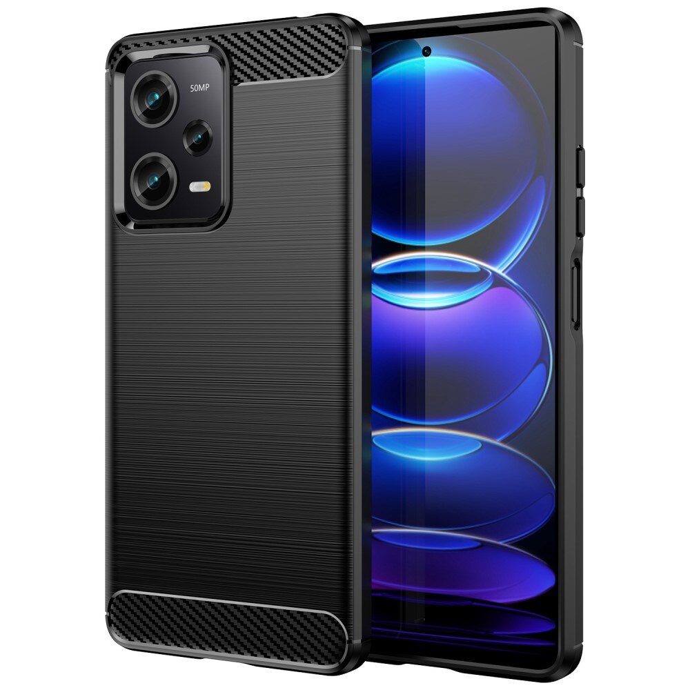 Xiaomi Redmi Note 12 Pro 5G Hülle TPU Brushed Black