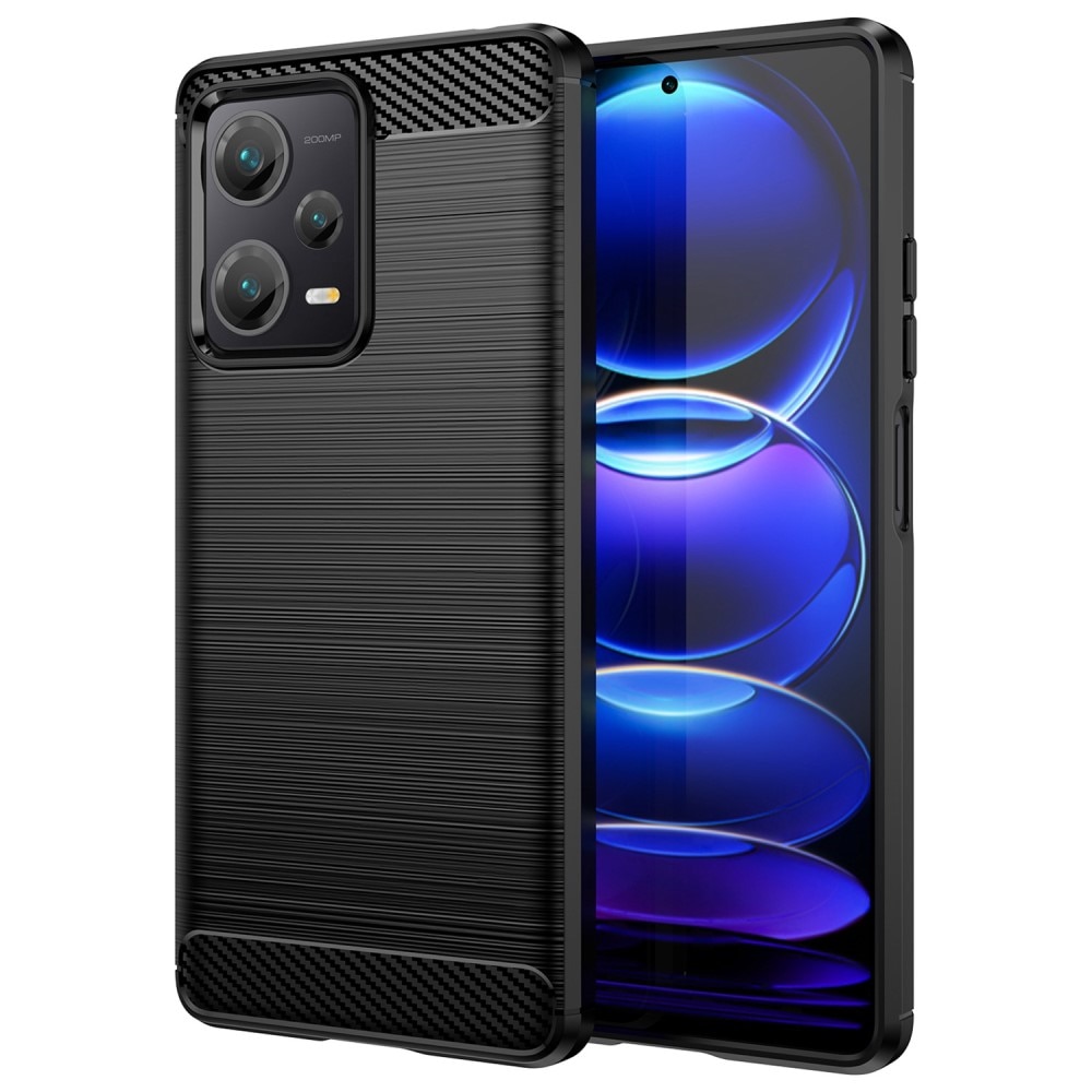 Xiaomi Redmi Note 12 Pro Plus Hülle TPU Brushed Black