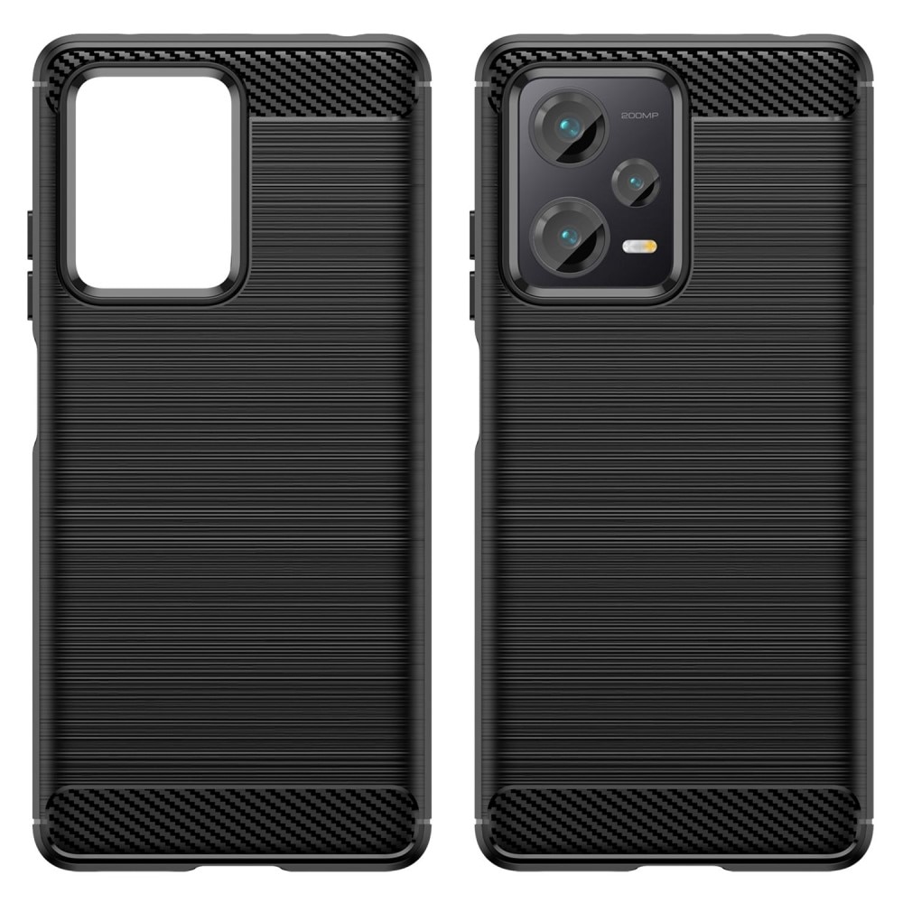 Xiaomi Redmi Note 12 Pro Plus Hülle TPU Brushed Schwarz