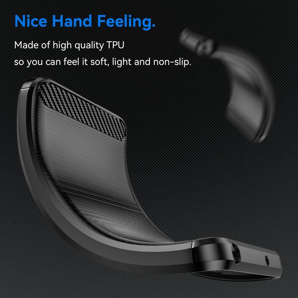 Xiaomi Redmi Note 12 Pro Plus Hülle TPU Brushed Schwarz