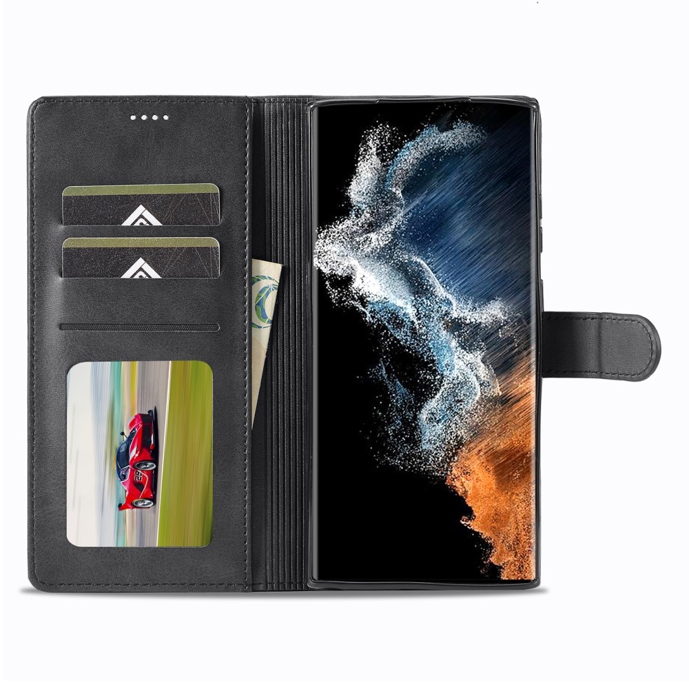 Portemonnaie-Hülle Samsung Galaxy S23 Ultra schwarz