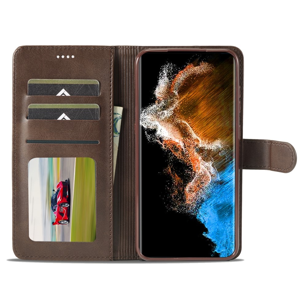 Portemonnaie-Hülle Samsung Galaxy S23 braun
