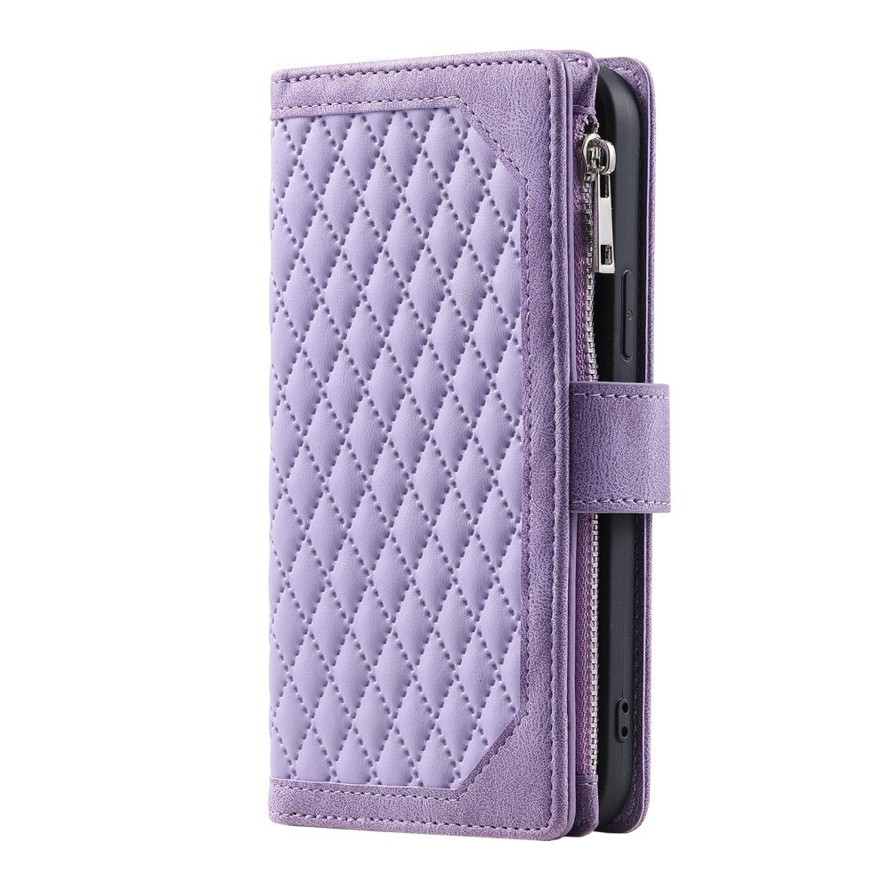 Samsung Galaxy S23 Plus Brieftasche Hülle Quilted lila